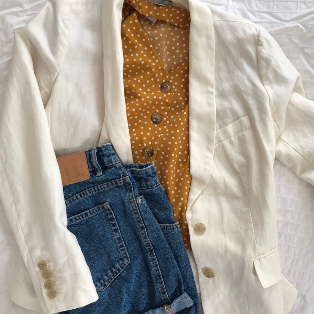 J Crew women's ivory blazer